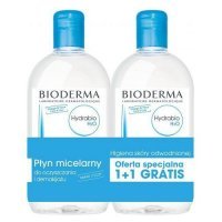 BIODERMA HYDRABIO H2O płyn micelarny 500 ml + 500 ml