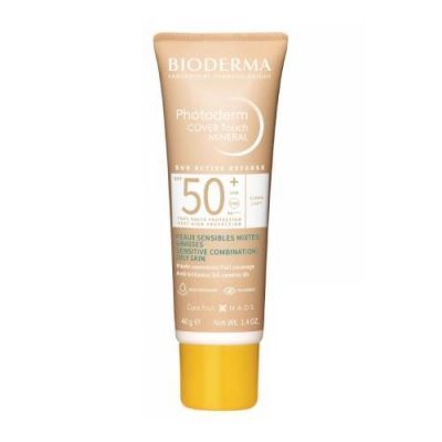 BIODERMA PHOTODERM Cover Touch Mineral Kryjący fluid mineralny SPF50 jasny, 40g