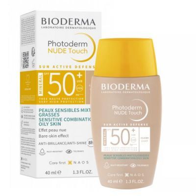 BIODERMA PHOTODERM Nude Touch Mineral SPF50+ podkład mineralny odcień jasny 40 ml