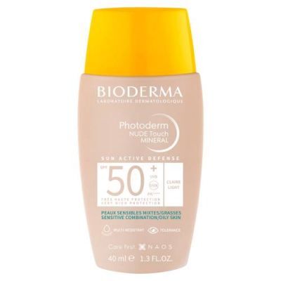 BIODERMA PHOTODERM Nude Touch Mineral SPF50+ podkład mineralny odcień jasny 40 ml