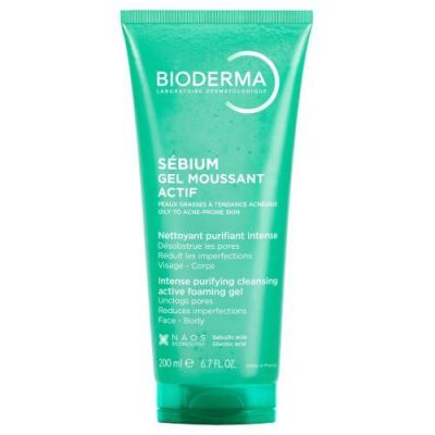 BIODERMA SEBIUM Gel moussant ACTIF 200 ml