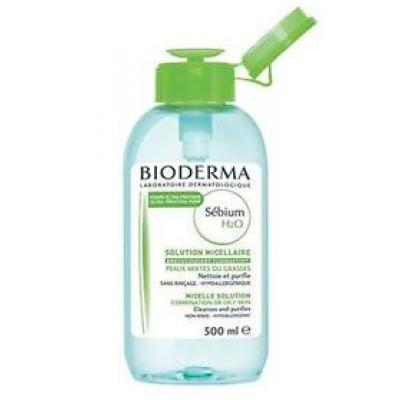 BIODERMA SEBIUM H2O Płyn micelarny z DOZOWNIKIEM 500 ml