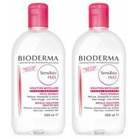 BIODERMA SENSIBIO H2O płyn micelarny do oczyszczania twarzy i demakijażu 500 ml + 500 ml DUOPACK