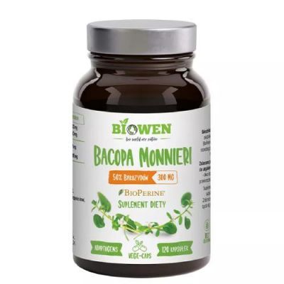 Biowen Bacopa Monnieri 300mg, 120 kapsułek