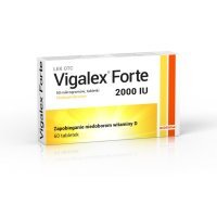 BIOFARM Vigalex Forte, Lek z witaminą D3 2000j.m., 60 tabletek