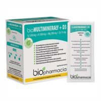 BIOFARMACJA bioMultiminerały+ D3 + cynk 15mg 28 saszetek