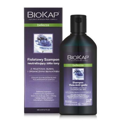 BIOKAP BELLEZZA Fioletowy szampon neutralizujący żółte tony, 200ml