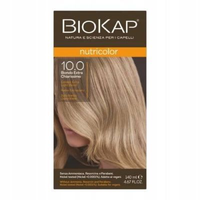 BIOKAP Nutricolor 10.0 Złoty Bardzo Jasny Blond 140 ml