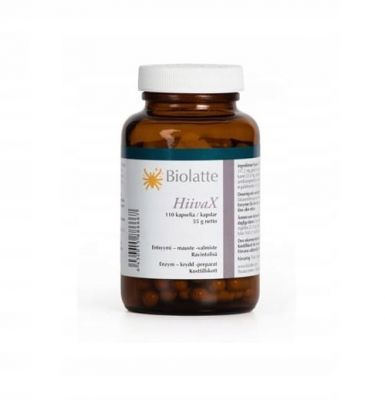 BIOLATTE Hiivax 110 kapsułek  Enzymy vs Candida