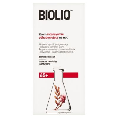 BIOLIQ SERIA 65+ Krem intensywnie odbudowujący NA NOC 50 ml