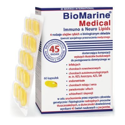 BioMarine Medical Immuno & Neuro Lipids, 60 kapsułek