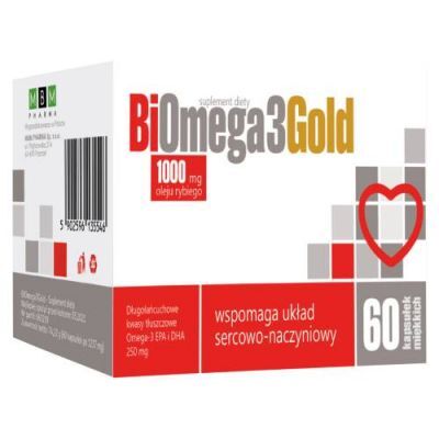 BiOmega3Gold 1000 mg oleju rybiego, 60 kaps.