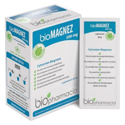 BIOPHARMACIA BioMagnez 500mg 20 saszetek