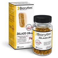 BIORYTHM Żelazo 28 mg 30 kapsułek