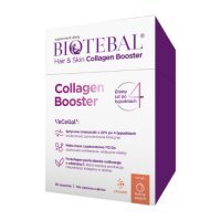 Biotebal Hair &amp; Skin Collagen Booster o smaku brzoskwiniowym, 30 sasz.