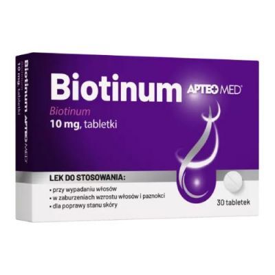 Biotinum APTEO MED 10 mg 30 tabletek