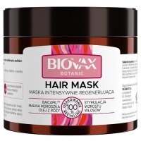 BIOVAX BOTANIC Maska intensywnie regenerująca do włosów Malina Moroszka, Baicapil 250 ml