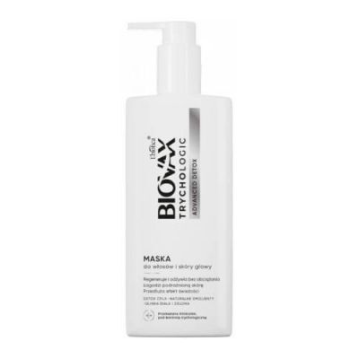 BIOVAX Trychologic Advanced Detox Maska do włosów i skóry głowy, 200 ml