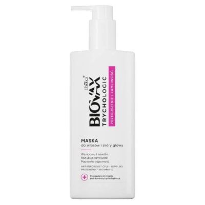 BIOVAX Trychologic Przesuszenie i Łamliwość Maska do włosów i skóry głowy, 200ml KRÓTKA DATA 31.12.2026