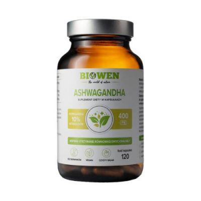 Biowen Ashwagandha 400 mg, 120 kaps.