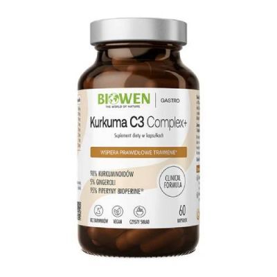 Biowen Kurkuma C3 Complex+ 98%, 60 kaps.