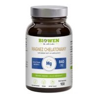 Biowen Magnez chelatowany (diglicynian magnezu) 840 mg, 100 kaps.