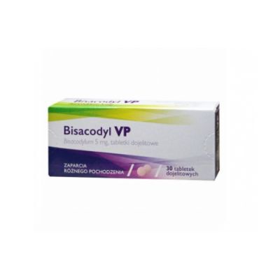 BISACODYL VP 5 mg 30 tabletek dojelitowych
