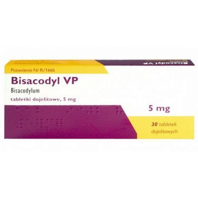 BISACODYL VP 5 mg 30 tabletek dojelitowych
