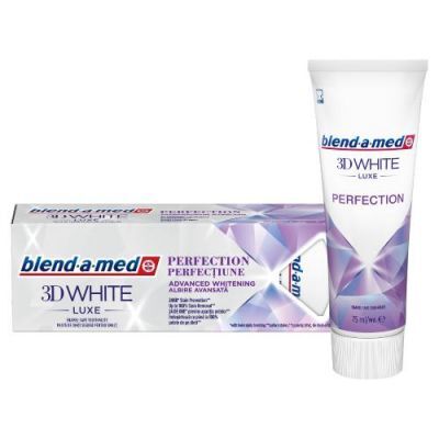 BLEND-A-MED 3D WHITE LUXE PERFECTION Pasta do zębów Zaawansowane wybielenie 75 ml DATA 30.09.2024
