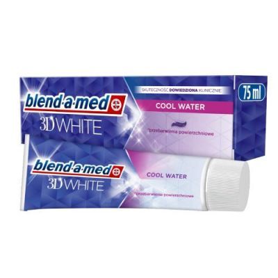 BLEND-A-MED 3D WHITE WITH COOL WATER Wybielająca asta do zębów 75ml