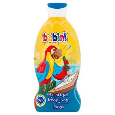 BOBINI Płyn do kąpieli dla dzieci barwiący wodę PAPUGA 330 ml