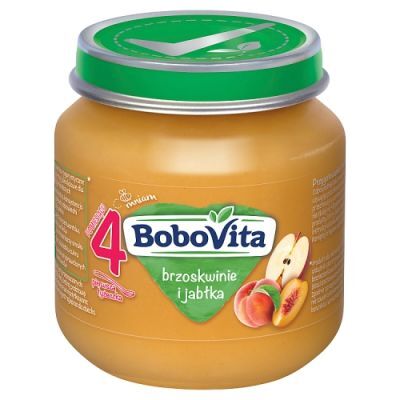 BoboVita deserek Brzoskwinie i jabłka, 125 g