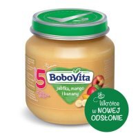 BoboVita deserek jabłka, mango i banany - 125g  KRÓTKA DATA 07.01.2025