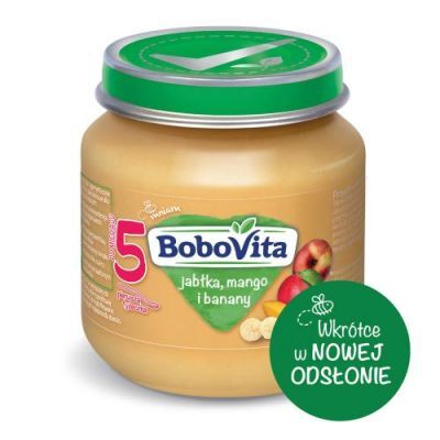 BoboVita deserek jabłka, mango i banany - 125g  KRÓTKA DATA 07.01.2025