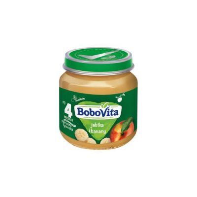 BoboVita Jabłka i banany po 4 miesiącu, 125 g