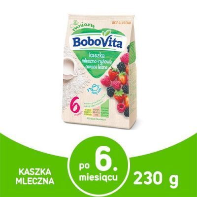 BoboVita Kaszka mleczno - ryżowa owoce leśne, 230 g