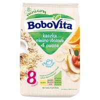 BoboVita Kaszka mleczno-zbożowa 4 owoce po 8 miesiącu, 230 g