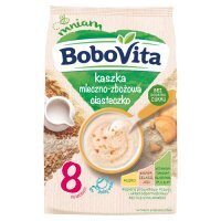 BoboVita Kaszka mleczno-zbożowa ciasteczko po 8 miesiącu, 210 g