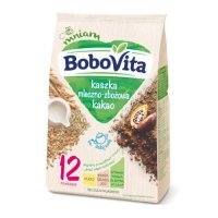 BoboVita Kaszka mleczno-zbożowa kakao 12m+, 230g