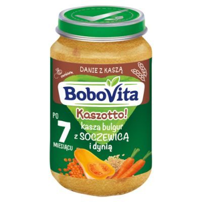 BoboVita Kaszotto! Kasza bulgur z soczewicą i dynią po 7 miesiącu, 190 g