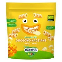 BoboVita Kids Chrupeczki BIO Owocowo nadziane mango-banan, 30 g KRÓTKA DATA 22.01.2026