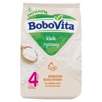 BoboVita Kleik ryżowy bezmleczny bezglutenowy bez dodatku cukru po 4 miesiącu, 160 g