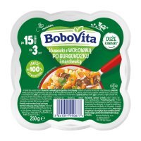 BoboVita Kluseczki z wołowiną po burgundzku i marchewką po 15 miesiącu, 250 g
