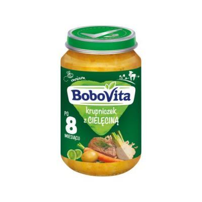 BoboVita Krupniczek z cielęciną po 8 miesiącu, 190 g