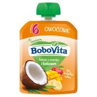 BoboVita Mus banan z mango i mleko kokosowe - 80g