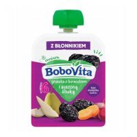 BOBOVITA Mus gruszka z buraczkiem i suszoną śliwką po 6. miesiącu, 80g