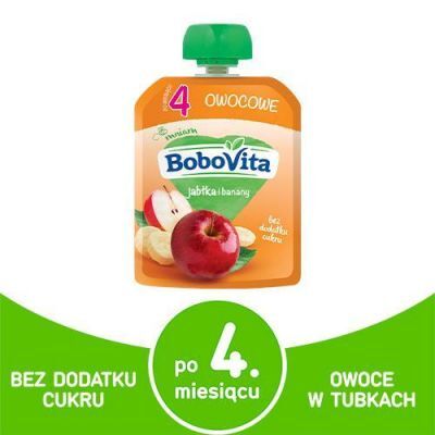 BoboVita Mus jabłko banan, 80g KRÓTKA DATA 31.12.2025