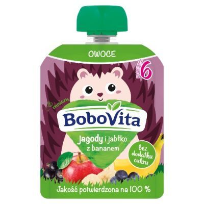 BoboVita Mus jagody, jabłka, banan - 80g