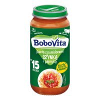 BoboVita Pasta z pomidorami, szynką i papryką po 15. miesiącu, 250g