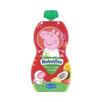 BOBOVITA Peppa Pig banan z mango i musem kokosowym, 100g KRÓTKA DATA 05.07.2026